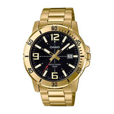 Casio Enticer Analog Black Dial Mens Watch-MTP-VD01G-1BVUDF (A1367)