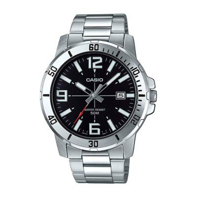 Casio Enticer Analog Black Dial Mens Watch-MTP-VD01D-1BVUDF (A1361)