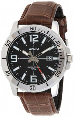 Casio Enticer Analog Black Dial Mens Watch-MTP-VD01L-1BVUDF (A1370)