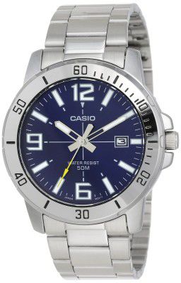 Casio Enticer Analog Blue Dial Mens Watch-MTP-VD01D-2BVUDF (A1363)