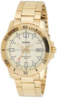 Casio Enticer Analog Gold Dial Mens Watch-MTP-VD01G-9EVUDF (A1368)