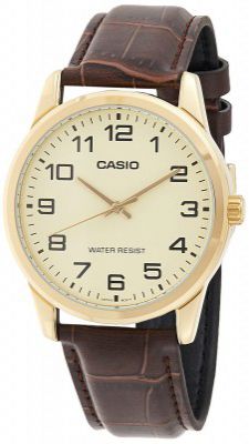 Casio Enticer Analog Gold Dial Mens Watch-MTP-V001GL-9BUDF (A1086)