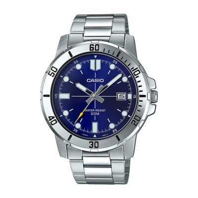 Casio Enticer Analog Blue Dial Mens Watch-MTP-VD01D-2EVUDF (A1364)