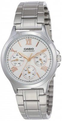 Casio Enticer Analog White Dial Women's Watch