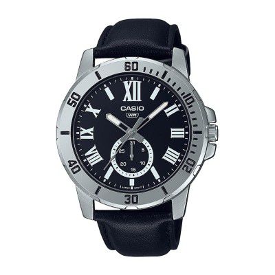 Casio Enticer Men Analog Black Dial Watch-MTP-VD200L-1BUDF