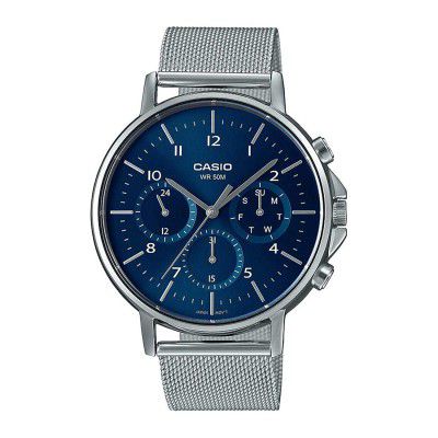 Casio Enticer Men Analog Blue Dial Watch-MTP-E321M-2AVDF