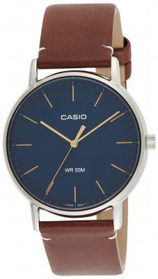 Casio Enticer Men Analog Blue Dial Watch-MTP-E171L-2EVDF