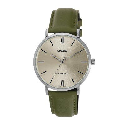 Casio Enticer Men Analog Green Dial Men MTP-VT01L-3BUDF (A2320)