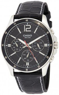 Casio Enticer Men Multi Dial Black Watch