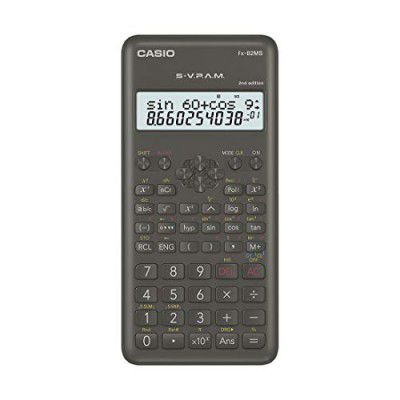 Casio FX-82MS 2nd Gen Non-Programmable Scientific Calculator, 240 Functions and 2-line Display