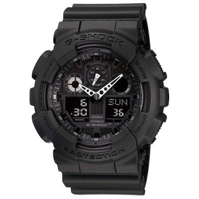 Casio G-Shock Analog-Digital Black Dial Mens Watch-GA-100-1A1DR (G270)