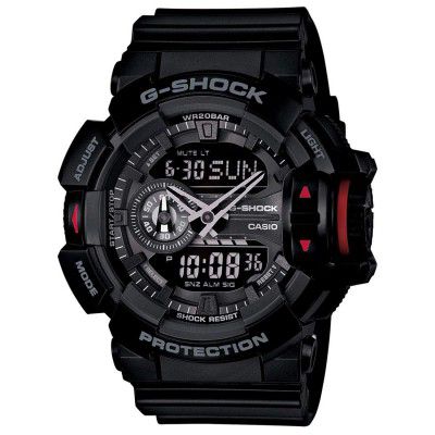 Casio G-Shock Analog-Digital Black Dial Mens Watch-GA-400-1BDR (G566)