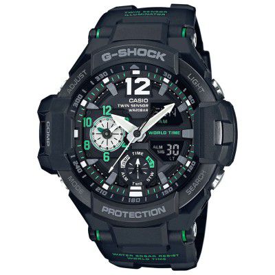 Casio G-Shock Analog-Digital Black Dial Mens Watch-GA-1100-1A3DR (G595)