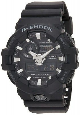 Casio G-Shock Analog-Digital Black Dial Mens Watch-GA-700-1BDR (G715)