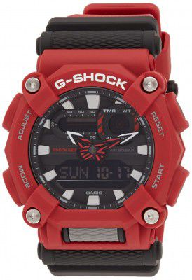 Casio G-Shock Analog-Digital Red Dial Mens Watch-GA-900-4ADR