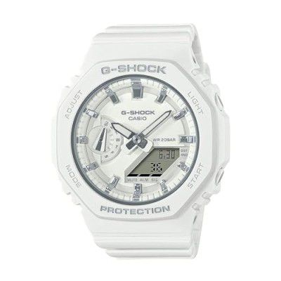 [Extra Rs.3696 OFF] Casio G-Shock GMA-S2100-7ADR White Analog-Digital Dial White Resin Strap Women's Watch Shock and 200M Water Resistant G1110