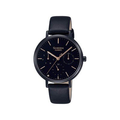 Casio Sheen Analog Black Dial Women's Watch - SHE-4541BL-1AUDF (SH234)