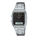 Casio Vintage Series Analog-Digital Black Dial Mens Watch-AQ-230A-1DMQ...