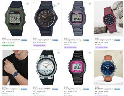 Flipkart : Up to 50% OFF -  Casio Wrist Watches | Starts At Rs.1119 + Extra Bank Offer