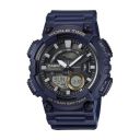 Casio Youth-Combination Analog-Digital Black Dial Mens Watch-AEQ-110W-2AVDF...