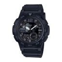 Casio Youth Combination Analog-Digital Black Dial Mens Watch-AEQ-100W-1BVDF (AD217)...