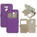 Casotec Premium Kickstand Caller-id Flip Case Cover with Snap Button Closure for Xiaomi Redmi 4 Prime - Purple...