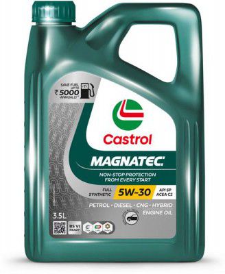 Castrol MAGNATEC 5W-30 API SP ACEA C2 | NON-STOP PROTECTION FROM EVERY START Full-Synthetic Engine Oil  (3.5 L, Pack of 1)