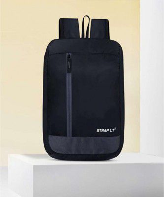 CASUAL BAG TRAVEL BUSINESS OFFICE SLIM BACKPACK 15 L Backpack (Black)