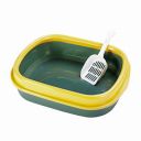 Cat Litter Tray with Free Scooper Suitable for All Cat Breeds & Kittens (Colour May Vary)...