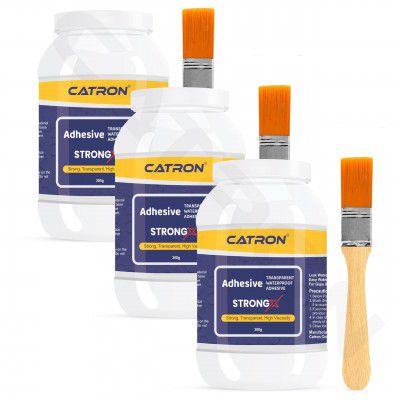 Catron 3 Crack Seal Glue with Brush | 900 Transparent Waterproof Epoxy Resis StrongX