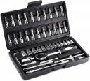 Catron 46 in 1 Pcs Tool Kit & Screwdriver set and Socket Set Wrench Set Multicolour...