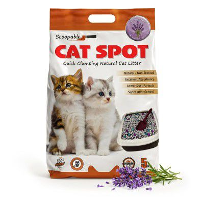 CatSpot Lavender Flower Scented Cat Litter – 5kg