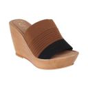 Catwalk Womens Textured Upper Open Toe Flats Slip-on...