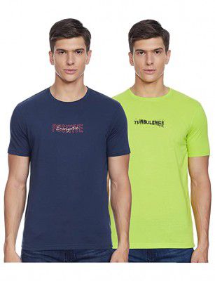 Cazibe Mens Printed Regular fit T-Shirt (Pack of 2)