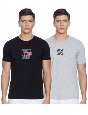 Cazibe Mens Printed Regular fit T-Shirt (Pack of 2)