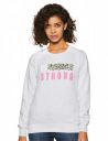 Cazibe Women's Fleece Sweatshirt (305BOU_Ecru_M)...