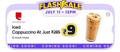 Swiggy : CCD Coffee @ ₹9 Deal