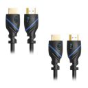 C&E Latest Technology 4K HD HDMI Cable 30 AWG (3ft) High Speed 3D Full HD 1080p Support (0.9 Meters) Compatible HD TV, Blu-ray, Xbox, PS4/3, PC, Fire TV- Black (2 Pack)...