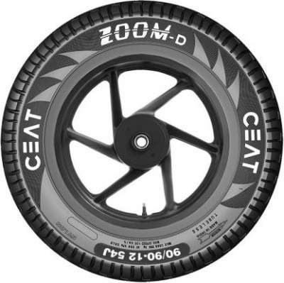 CEAT 102074 ZOOM D TL 54J 90/90-12 Front & Rear Tyre (Street Tube Less)