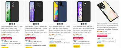 Upto 92% Off Mobile Back Cover | Starts At ₹40