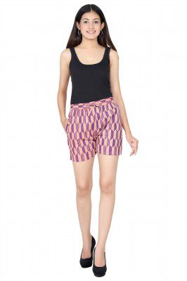ceil Women's Cotton Night Wear Printed Short Regular