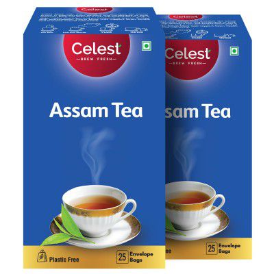 Celest Assam Black Teabags 50 pcs | 25 Tea Bags - Pack of 2