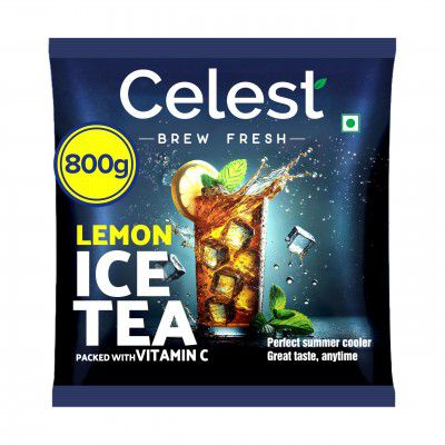 Celest Instant Lemon Iced Tea Pouch | Ice Tea Powder | Lemon Tea Powder - 800g