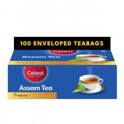 Celest Tea Bags 100 | ENVELOPED | Assam Black Tea Bag