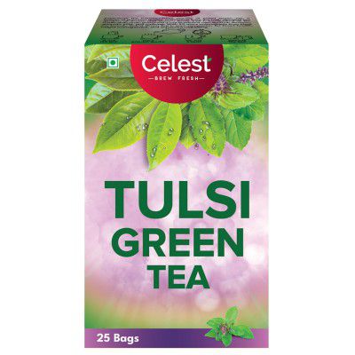Celest Tulsi Green Tea | Green Tea Tulsi | 25 Teabags