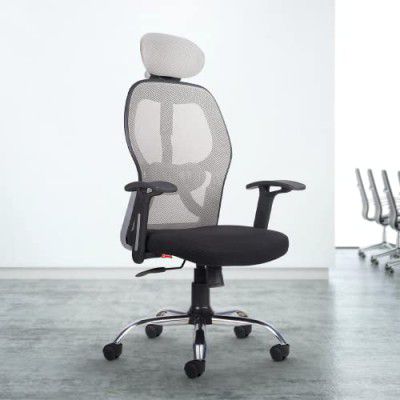 CELLBELL C100 Tauras Lite Flexy Mesh High Back Home & Office Chair with 3 Years Warranty (Dark Grey)