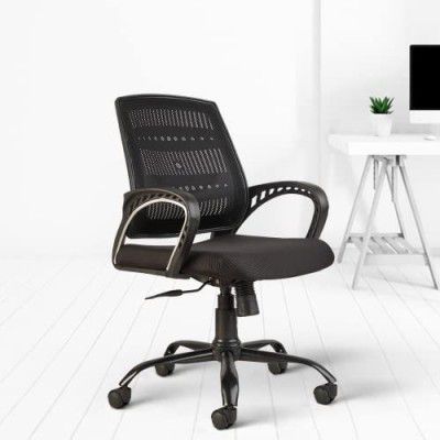 CELLBELL C106 Medium Back Mesh Office Chair [Black]