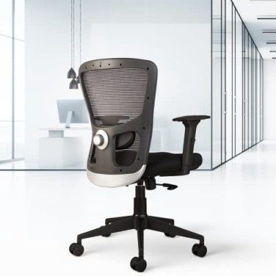 CELLBELL C110 Leo Pro Mid-Back Mesh Office Chair [Black]