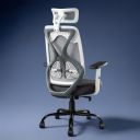 CELLBELL C190 Berlin Office Chair, High Back Mesh Ergonomic Home Office Desk Chair (Grey - White)...