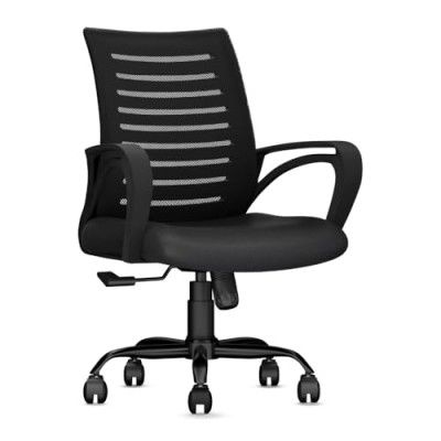 CELLBELL Desire C104 Mesh Mid Back Ergonomic Office Chair (Black)